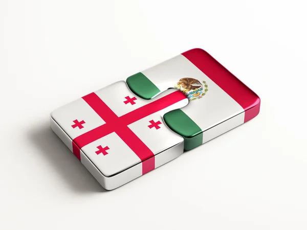 Mexico Georgië puzzel Concept — Stockfoto