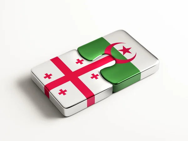 Algerije Georgië puzzel Concept — Stockfoto
