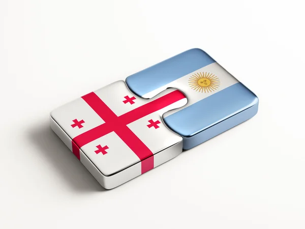 Argentina Georgia  Puzzle Concept — Stock Photo, Image