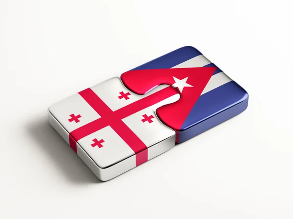 Concepto de Georgia Puzzle de Cuba —  Fotos de Stock