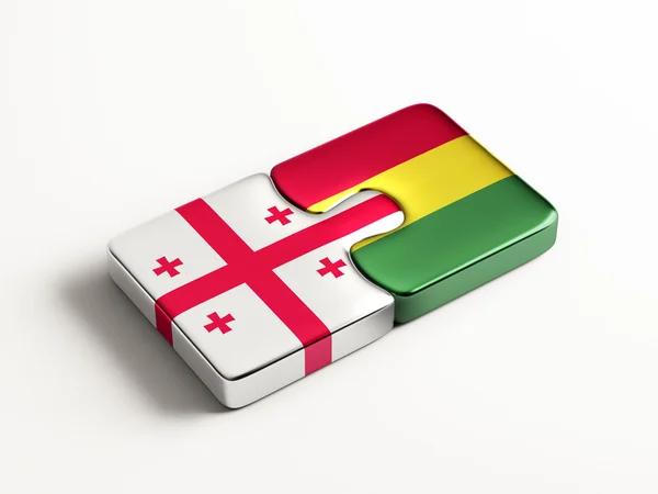 Bolívia Georgia Puzzle Concept — Fotografia de Stock