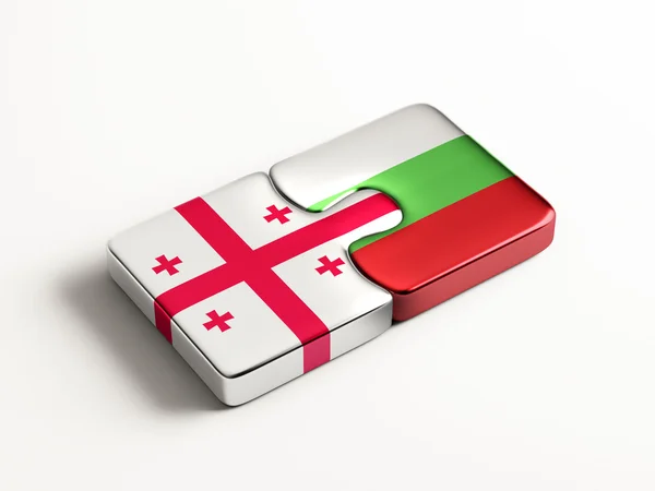 Bulgaristan Georgia Puzzle kavramı — Stok fotoğraf