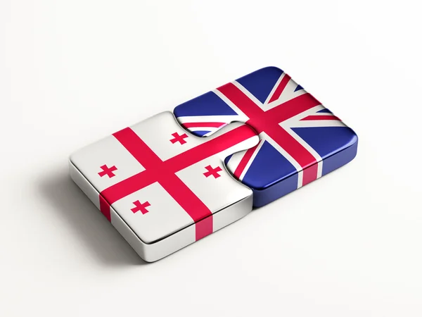 Reino Unido Georgia Puzzle Concept — Fotografia de Stock
