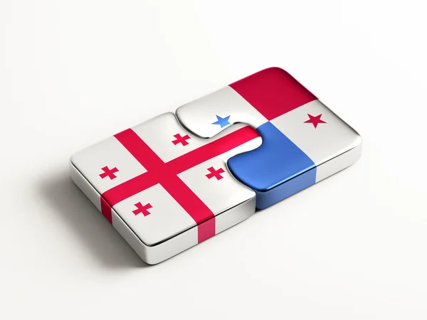 Panama Georgië puzzel Concept — Stockfoto