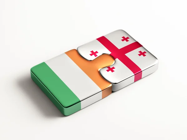 Ierland Georgië puzzel Concept — Stockfoto