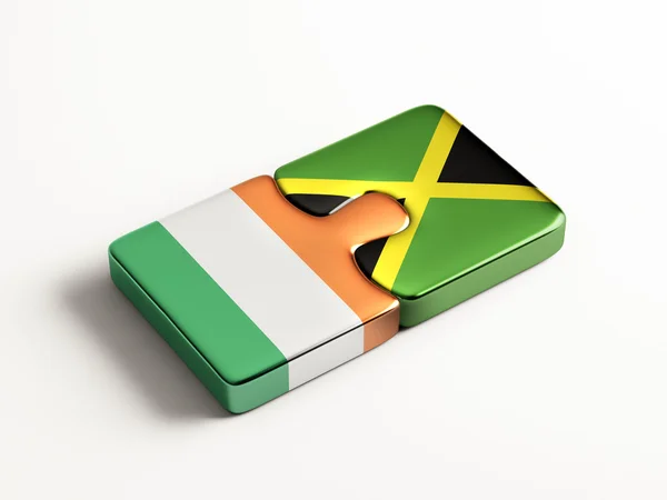 Giamaica Irlanda Puzzle Concept — Foto Stock