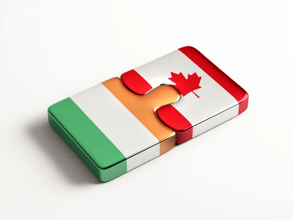 Canada Ireland  Puzzle Concept — Stock Photo, Image
