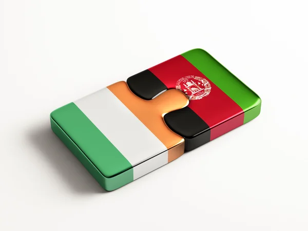 Afghanistan Irlanda Puzzle Concept — Foto Stock