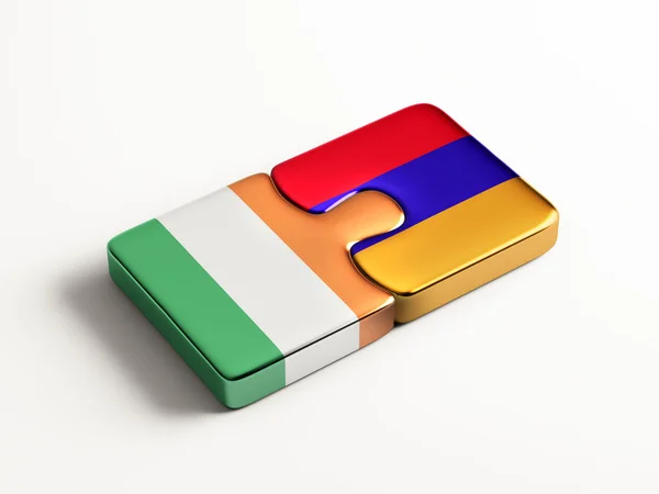 Armenia Ireland  Puzzle Concept — Stock Photo, Image