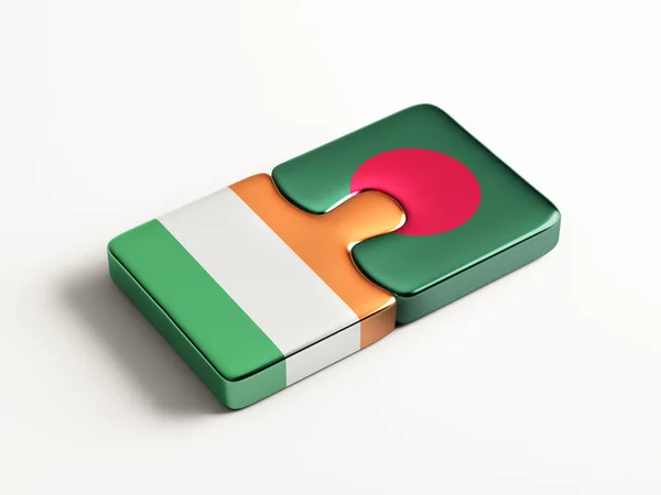 Bangladesh Ireland  Puzzle Concept — Stock Photo, Image