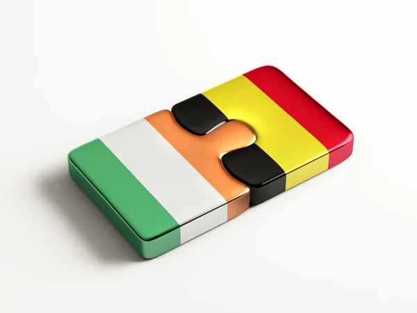 België Ierland puzzel Concept — Stockfoto