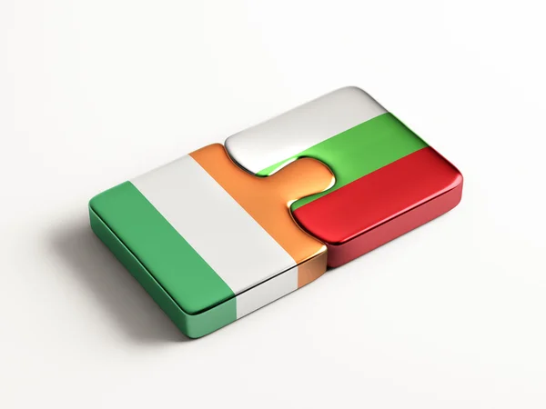 Bulgarije-Ierland puzzel Concept — Stockfoto