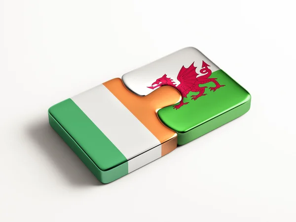 Wales Ireland  Puzzle Concept — Stock Photo, Image