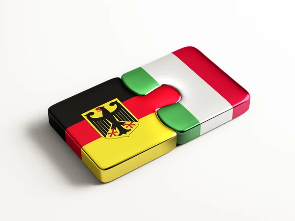 Italy Germany  Puzzle Concept — Stock Photo, Image