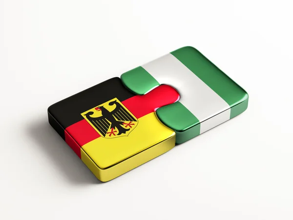 Nigeria Duitsland puzzel Concept — Stockfoto