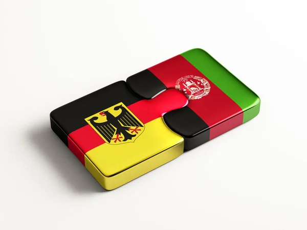 Afghanistan Duitsland puzzel Concept — Stockfoto