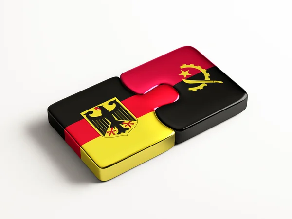 Angola Duitsland puzzel Concept — Stockfoto