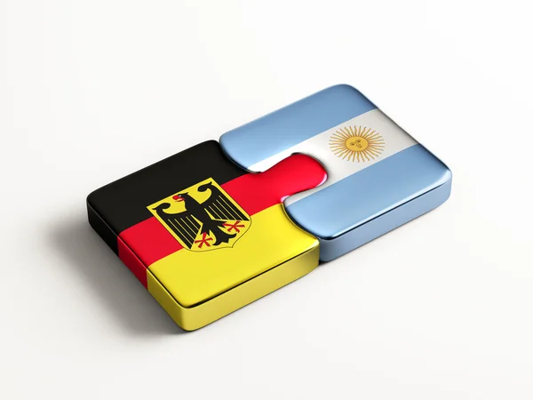 Argentina Alemanha Puzzle Concept — Fotografia de Stock