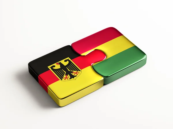 Bolivia Alemania Puzzle Concepto — Foto de Stock