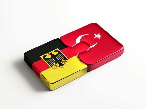 Turquia Alemanha Puzzle Concept — Fotografia de Stock