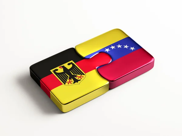 Venezuela Saksa Puzzle Concept — kuvapankkivalokuva