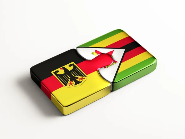 Zimbabwe Duitsland puzzel Concept — Stockfoto