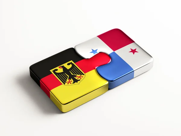 Panama Duitsland puzzel Concept — Stockfoto