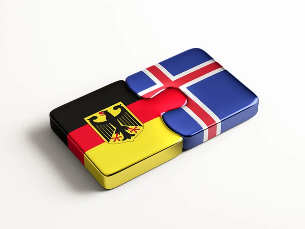 Islandia Alemania Puzzle Concepto —  Fotos de Stock