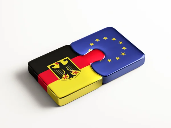 União Europeia Alemanha Puzzle Concept — Fotografia de Stock