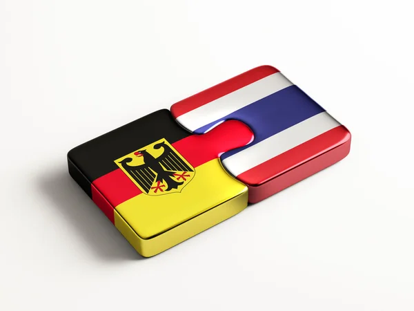 Thaïlande Allemagne Puzzle Concept — Photo