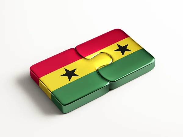 Concetto di puzzle Ghana — Foto Stock