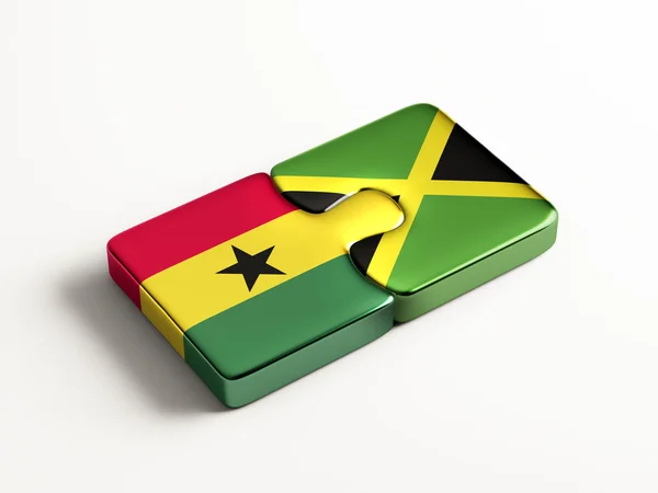 ジャマイカ ガーナ パズル コンセプト — ストック写真
