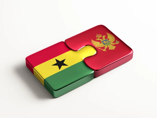 Montenegro Ghana Puzzle Concepto —  Fotos de Stock