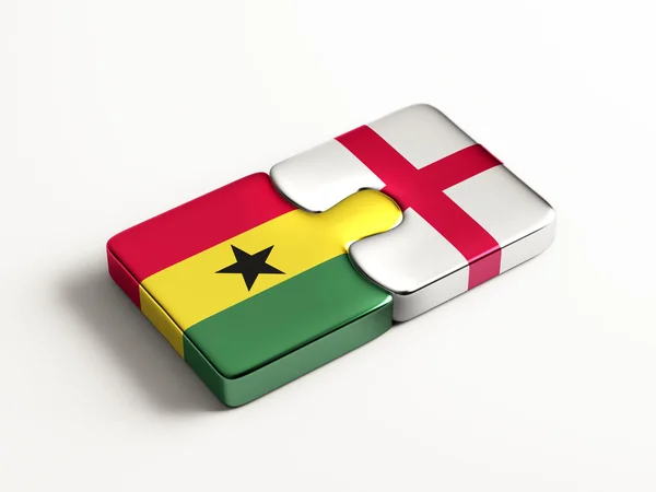 Inghilterra Ghana Puzzle Concept — Foto Stock