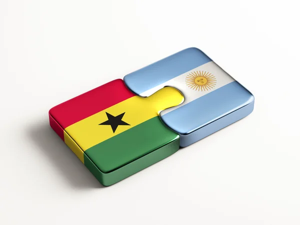 Argentinië Ghana puzzel Concept — Stockfoto