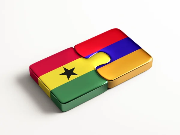 Armenië Ghana puzzel Concept — Stockfoto