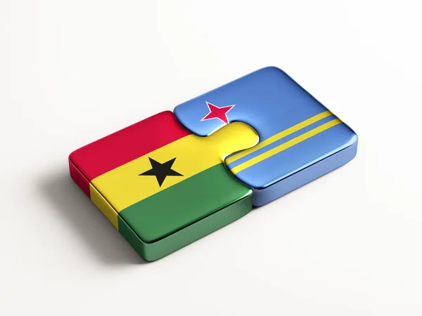 Concepto de Puzzle de Ghana de Aruba —  Fotos de Stock