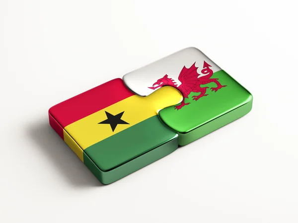 Wales Ghana puzzel Concept — Stockfoto