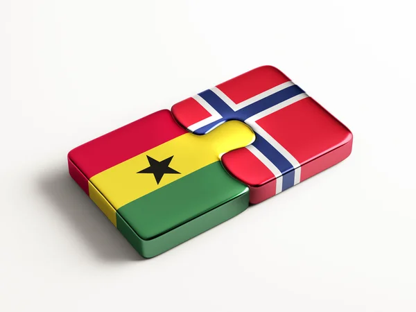 Norway Ghana  Puzzle Concept — Stock Photo, Image