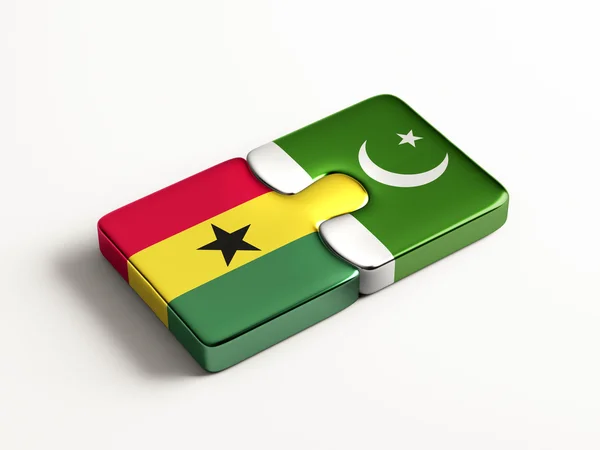 Pakistán Ghana Puzzle Concepto — Foto de Stock