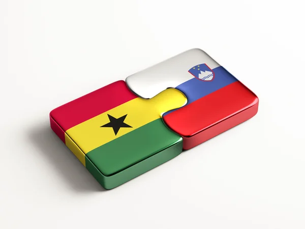 Slovenië Ghana puzzel Concept — Stockfoto