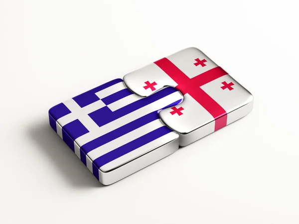 Grecia Georgia Puzzle Concepto —  Fotos de Stock