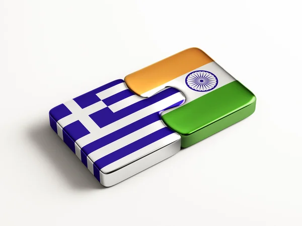 India Grecia Puzzle Concepto —  Fotos de Stock