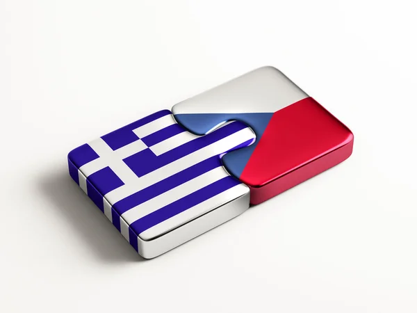 República Checa Grecia Puzzle Concepto —  Fotos de Stock