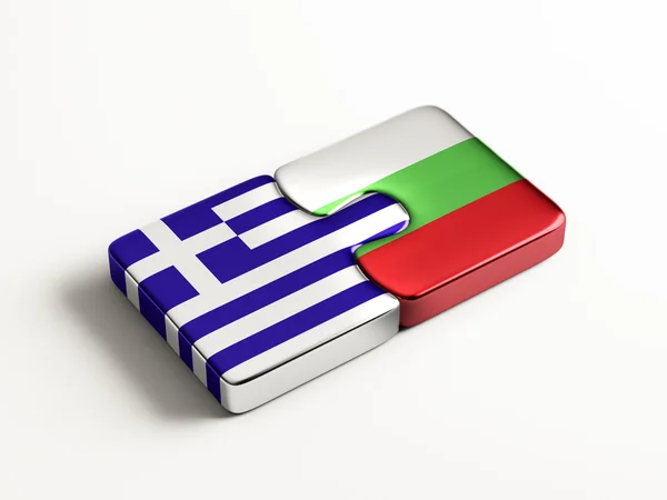 Bulgaria Grecia Puzzle Concepto —  Fotos de Stock