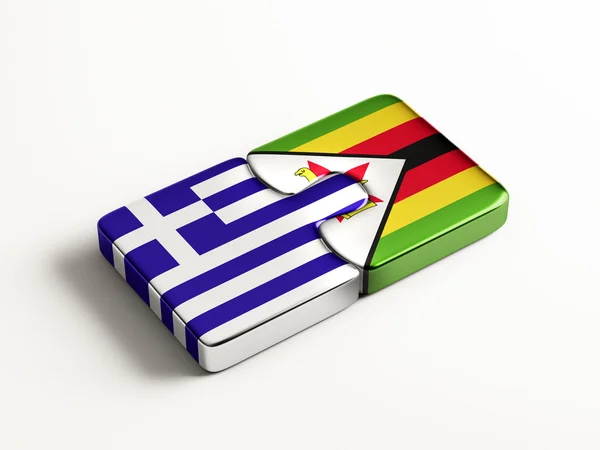 Zimbabve Yunanistan bulmaca kavramı — Stok fotoğraf
