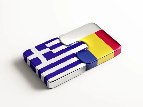 Rumania Grecia Puzzle Concepto —  Fotos de Stock