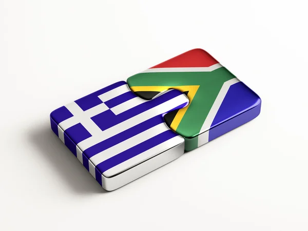 South Africa Greece  Puzzle Concept — Stock Photo, Image