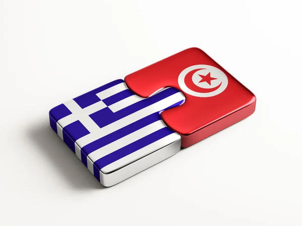 Tunisia Greece  Puzzle Concept — Stock Photo, Image