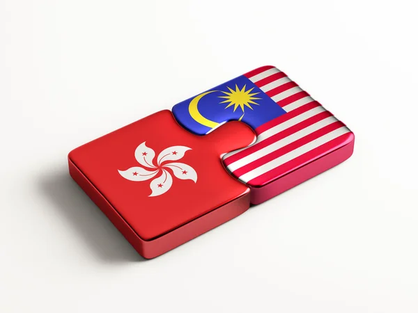 Malaysia Hong Kong pussel koncept — Stockfoto